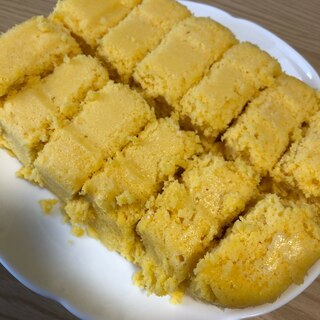 ホットケーキミックスで蜂蜜野菜ジュース蒸しパン